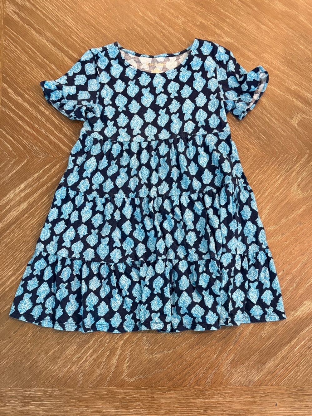 Lilly Pulitzer Mini Jodee Swing Dress in Low Tide Navy Any Fin For You